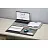 Коврик на стол Attache Selection 650x350 мм серый (с карманом) Фото 0