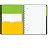 Бизнес-тетрадь Attache Selection Smartbook А5 120 листов желтая/зеленая в линейку на спирали (181х212 мм) Фото 0