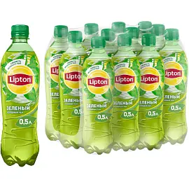 Чай холодный Lipton зеленый 0.5 л (12 штук в упаковке)