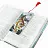 Закладка для книг 3D, BRAUBERG, объемная, "Бенгальский тигр", с декоративным шнурком-завязкой, 125755 Фото 3