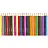 Карандаши цветные №1 School Шустрики 24 цвета шестигранные укороченные Фото 0