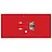 Папка-регистратор BRAUBERG "EXTRA", 75 мм, красная, двустороннее покрытие пластик, металлический уголок, 228572 Фото 1