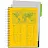 Бизнес-тетрадь Attache Selection Smartbook А5 120 листов желтая/зеленая в линейку на спирали (181х212 мм) Фото 1
