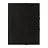 Папка на резинке СТАММ А4, 500мкм, пластик, черная Фото 3