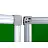 Доска магнитно-меловая 100x300 см трехсекционная зеленая лаковое покрытие Attache Фото 4