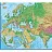 Настенная карта Евразии политико-физическая 1:9 000 000 Фото 1