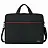 Сумка портфель HEIKKI MAXIMUM (ХЕЙКИ) с отделением для ноутбука 17,3", черная с красной вставкой, 34х44х6 см, 272591 Фото 0