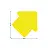 Самоклеящийся блок фигурный Berlingo "Стрелка", 70*70мм, 50л, желтый неон, европодвес Фото 1