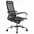 Кресло офисное МЕТТА "К-9" хром, прочная сетка, сиденье и спинка регулируемые, черное Фото 3