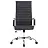 Кресло руководителя Helmi HL-E17 "Slim" Extra, экокожа черная, хром, механизм качания Фото 0