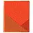 Обложка 210*350, для дневников и тетрадей, Greenwich Line, ПВХ 180мкм, "Neon Star", оранжевый, ШК Фото 0