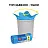 Мешки для мусора 35л OfficeClean ПНД, 50*65см, 11мкм, 30шт., прочные, синие, в рулоне, с ушками