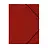 Папка на резинке СТАММ А4, 500мкм, пластик, красная
