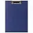 Доска-планшет STAFF "EVERYDAY" с прижимом А4 (225х316 мм), картон/бумвинил РОССИЯ, синяя, 229052 Фото 0