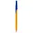 Ручка шариковая СТАММ "Оптима" синяя, 1,0мм, оранжевый корпус Фото 1