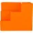 Подставка-органайзер для канцелярских принадлежностей Attache Fantsy 6 отделений оранжевая 10x12x12 см Фото 1
