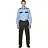 Рубашка для охранника с длинными рукавами голубая/темно-синяя (размер 48-50, рост 170-176)