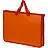 Папка-портфель пластиковая Attache Neon А4+ оранжевая (340x40х245 мм, 1 отделение) Фото 0