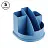Настольная подставка СТАММ "Авангард", пластиковая, сине-голубая Фото 0