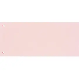 Разделитель листов картонный Комус 100 листов по цветам розовый (105x240 мм)