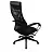 Кресло руководителя Helmi HL-E87, спинка сетка черная/экокожа, сиденье ткань черная, пластик, механизм качания Фото 2