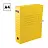 Папка архивная с завязками OfficeSpace, микрогофрокартон, 75мм, желтый, до 700л. Фото 0