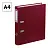 Папка-регистратор OfficeSpace, 50мм, бумвинил, с карманом на корешке, бордовая Фото 0
