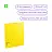 Папка с 40 вкладышами Berlingo "Neon", 24мм, 1000мкм, желтый неон, с внутр. карманом Фото 2