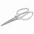 Ножницы кухонные DASWERK, 210 мм, удлиненное лезвие, металлические ручки, 608900 Фото 1