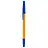 Ручка шариковая СТАММ "Оптима" синяя, 1,0мм, оранжевый корпус Фото 0