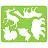 Трафарет-раскраска СТАММ "Лесные звери", пакет, европодвес Фото 1