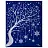Украшение для окон и стекла ЗОЛОТАЯ СКАЗКА "Дерево в снежинках", 30х38 см, ПВХ, 591199 Фото 0