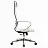 Кресло офисное МЕТТА "К-6" хром, экокожа, сиденье и спинка мягкие, белое Фото 1