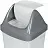 Ведро для мусора Idea Свинг 50л пластик белое/серое (73,3x40,1) Фото 2