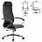 Кресло офисное МЕТТА "К-6" хром, экокожа, сиденье и спинка мягкие, черное Фото 0
