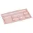 Настольная подставка СТАММ "Field", полистирол, розовая