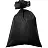 Мешки для мусора на 120 л Luscan черные (ПВД, 40 мкм, в рулоне 25 штук, 65х105 см) Фото 1