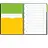 Бизнес-тетрадь Attache Selection Smartbook А4 120 листов желтая/зеленая в линейку на спирали (238х299 мм) Фото 0
