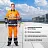 Костюм рабочий сигнальный летний мужской Спектр-КПК с СОП оранжевый/синий (размер 60-62, рост 170-176) Фото 0