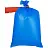 Мешки для мусора на 120 л Luscan синие (ПВД, 50 мкм, в рулоне 10 штук, 70х110 см) Фото 3