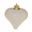 Набор украшений Сердца пластик золотистые (высота 7 см, 6 штук в упаковке) Фото 1
