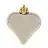 Набор украшений Сердца пластик золотистые (высота 7 см, 6 штук в упаковке) Фото 0