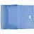 Папка на резинках Attache Selection Breeze А4 10 мм пластиковая до 150 листов голубая (толщина обложки 0.7 мм) Фото 0