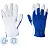 Перчатки рабочие Jeta Safety Locksmith JLE321 кожаные синие/белые (размер 9, L)