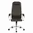 Кресло офисное МЕТТА "К-29" хром, экокожа, сиденье и спинка мягкие, темно-коричневое Фото 2