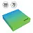 Блок для записи декоративный на склейке Berlingo "Radiance" 8,5*8,5*2см, голубой/зеленый, 200л.