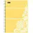 Бизнес-тетрадь Attache Selection Амели А4 80 листов желтая в клетку на спирали (300х210 мм)