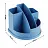 Настольная подставка СТАММ "Авангард", пластиковая, сине-голубая Фото 1