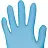 Перчатки нитрил.,н/о, голубой Clinical Program(L) 50п/уп Фото 2