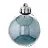 Новогоднее украшение Remeco Collection Шар Нежное сияние пластик синее (диаметр 6 см, 24 штуки в наборе) Фото 1